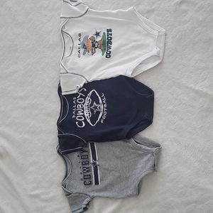 Baby Dallas Cowboys onesies